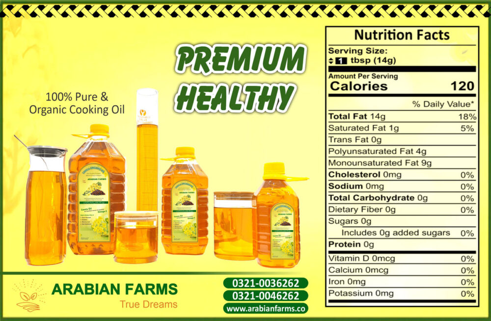 Arabian Canola Organic Oil - 5 Liter - Image 2