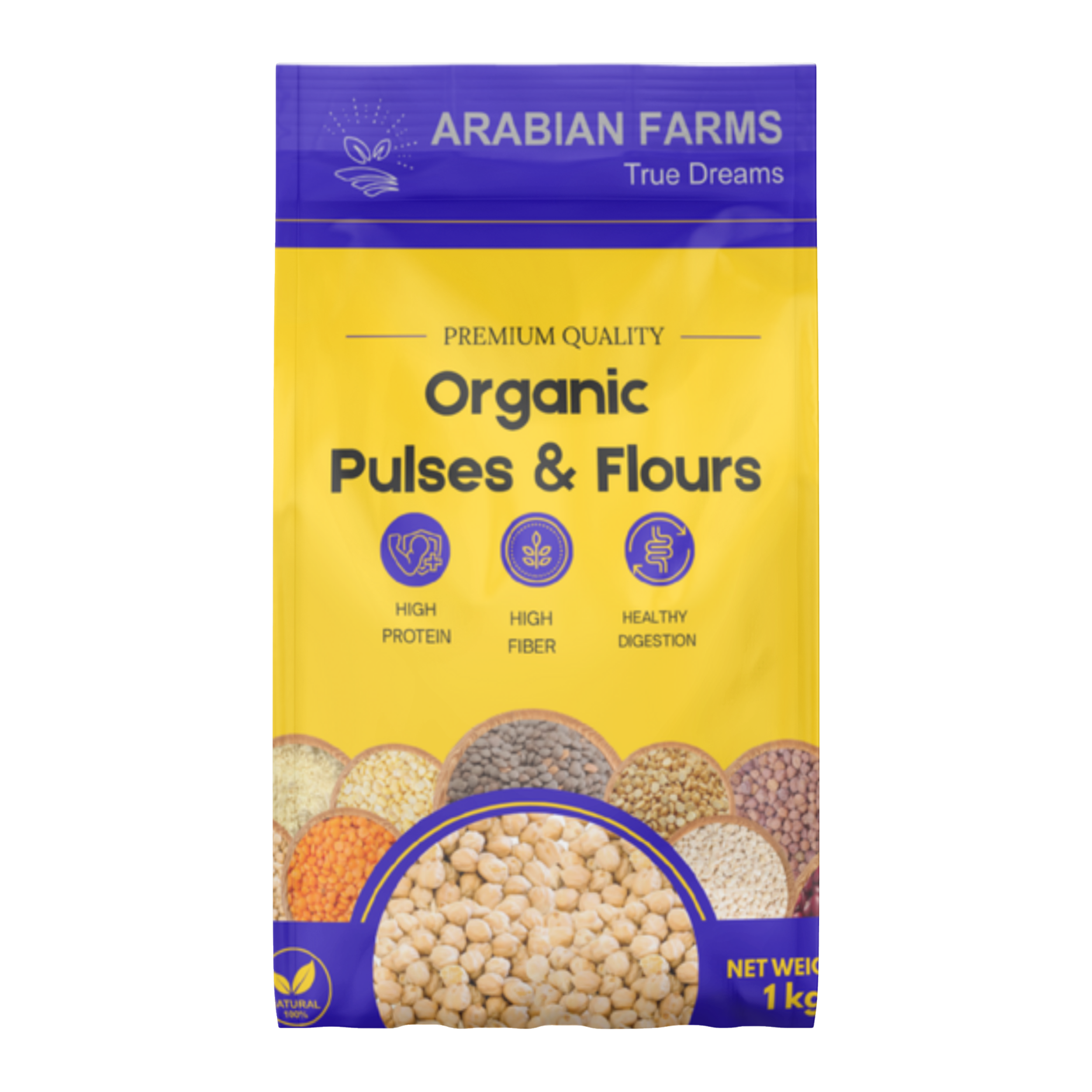 White Chickpea (White Chana) - 1Kg